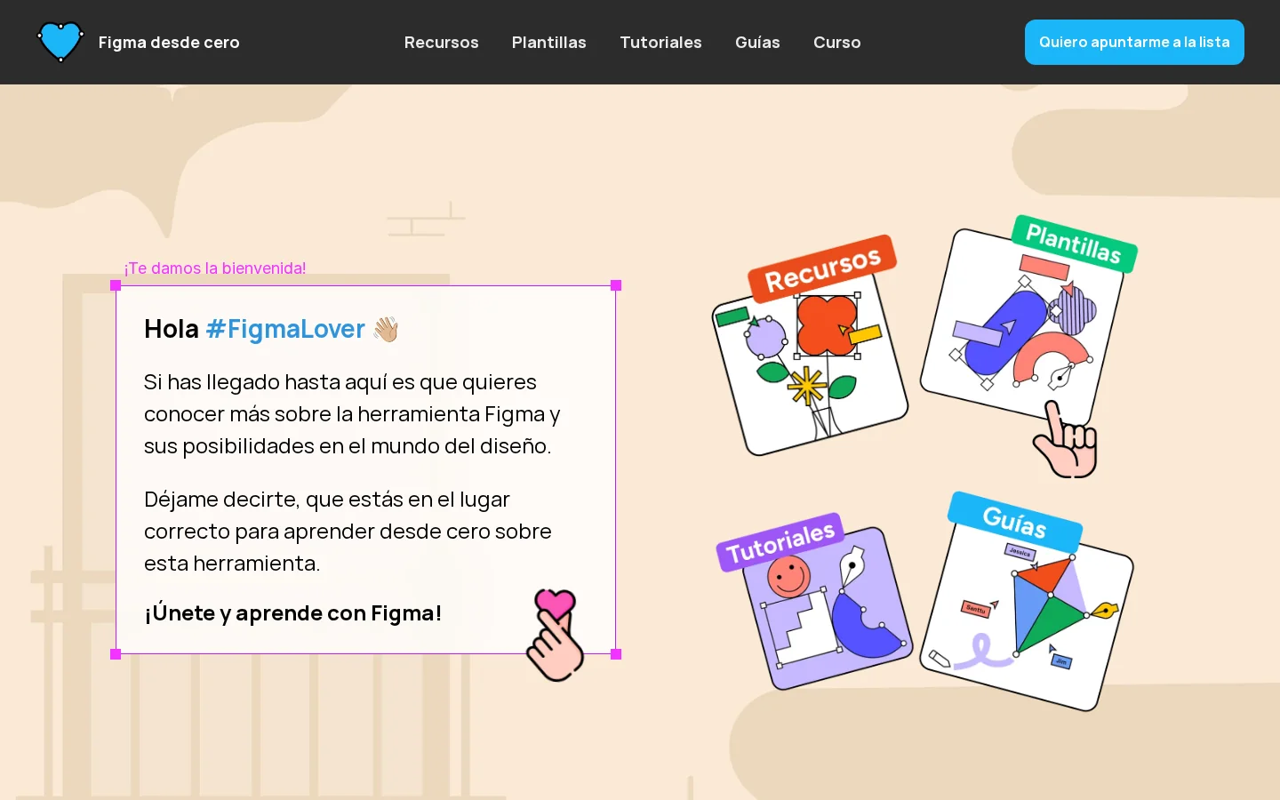 Captura de la web de Figma desde cero
